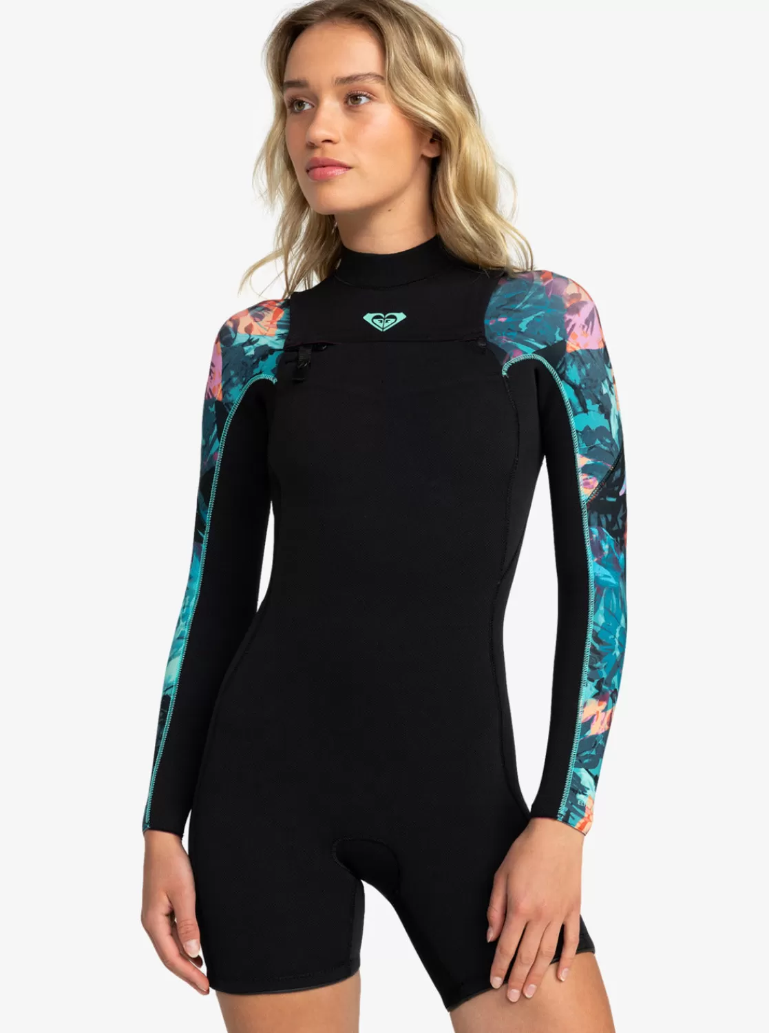 2.5mm Elite Long Sleeve Chest Zip Springsuit-ROXY Best