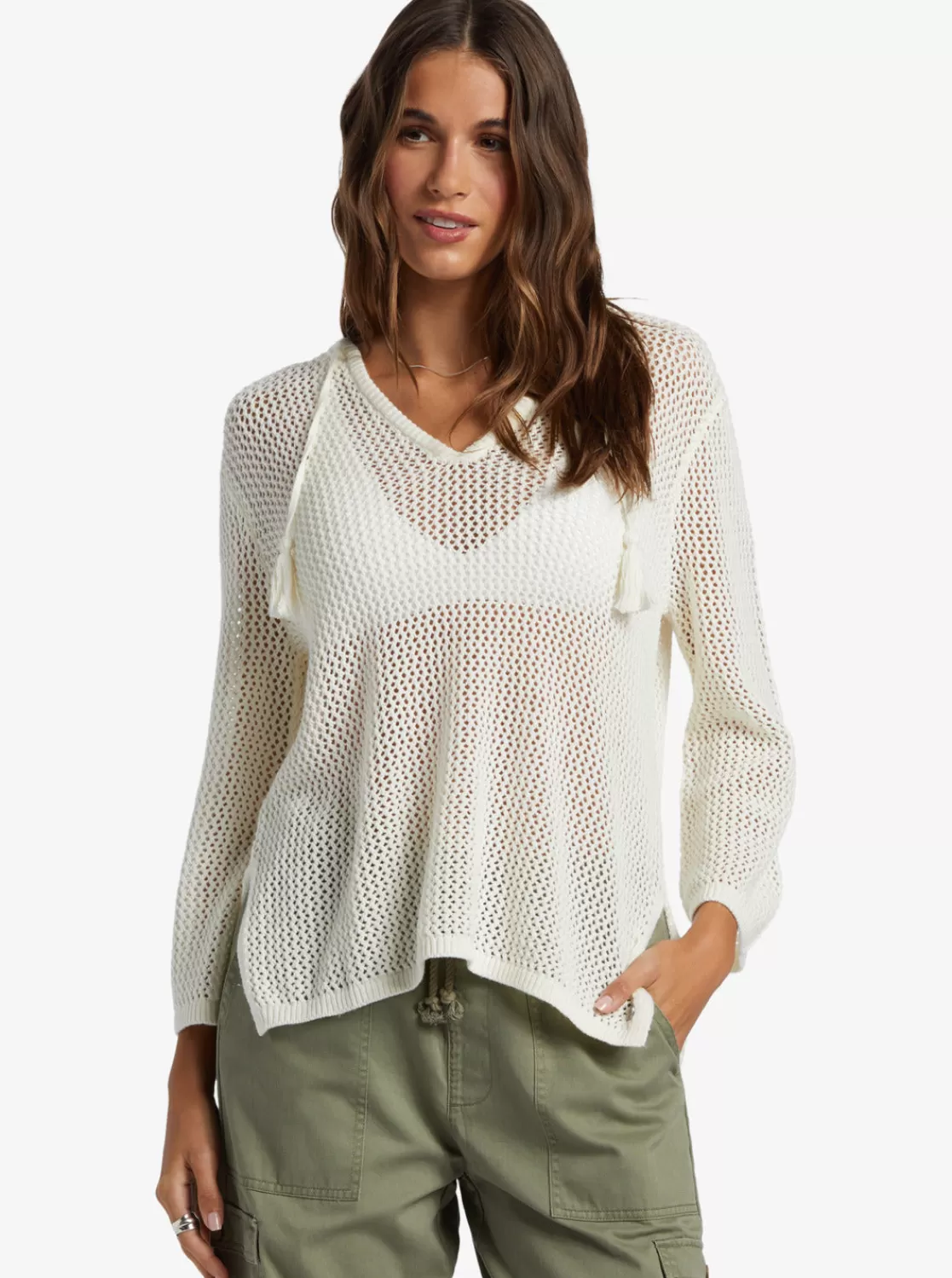 After Beach Break V-Neck Sweater-ROXY Outlet