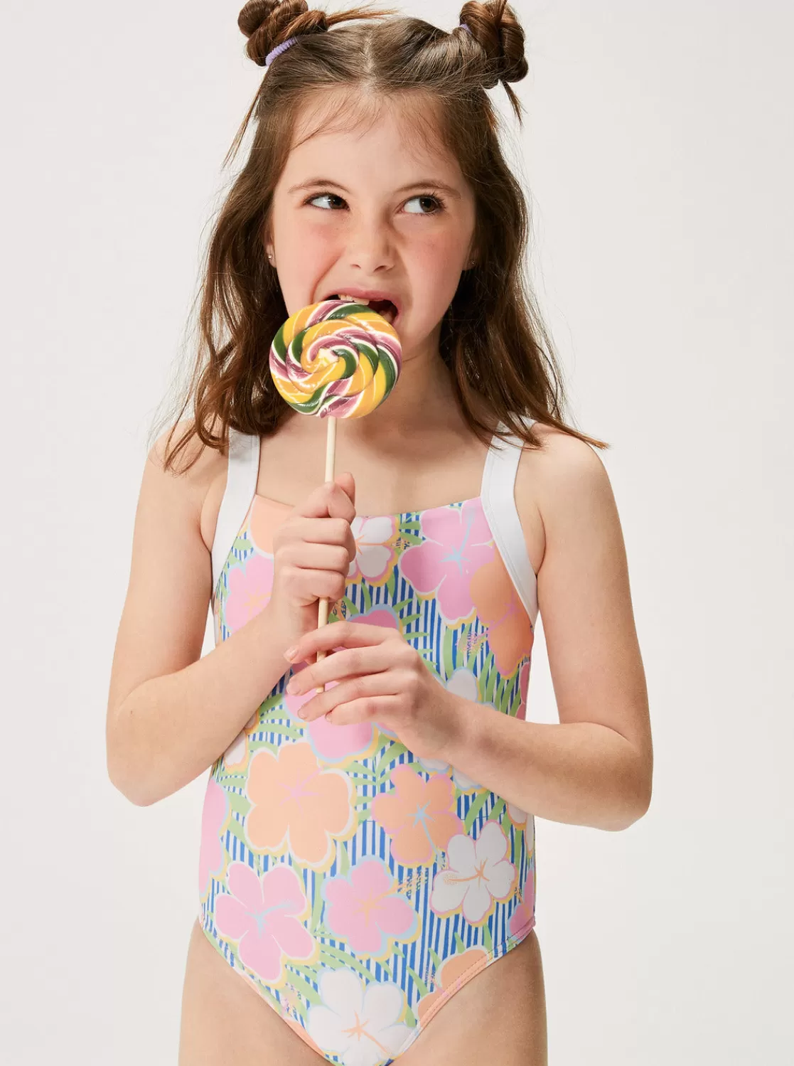 Girls 2-7 Tiny Flower One-Piece Swimsuit-ROXY Cheap