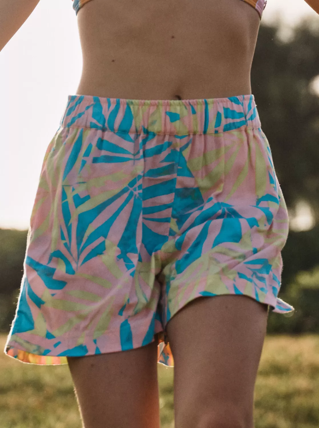 Girls 4-16 Blue Ocean Floor Viscose Shorts-ROXY Sale