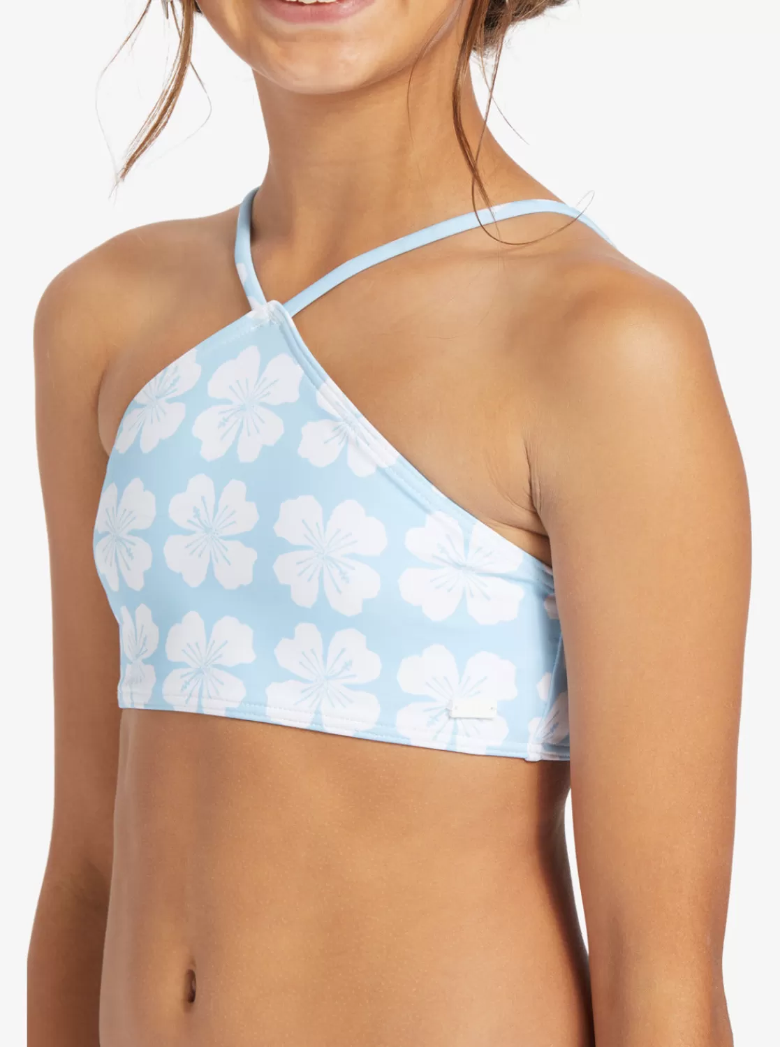 Girls' 7-16 Vacation Memories Two Piece Crop Top Bikini Set-ROXY Fashion