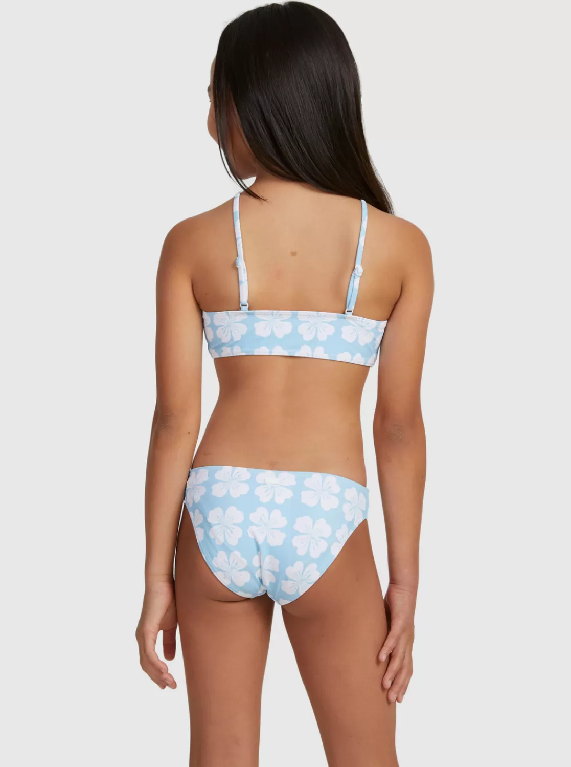 Girls' 7-16 Vacation Memories Two Piece Crop Top Bikini Set-ROXY Fashion