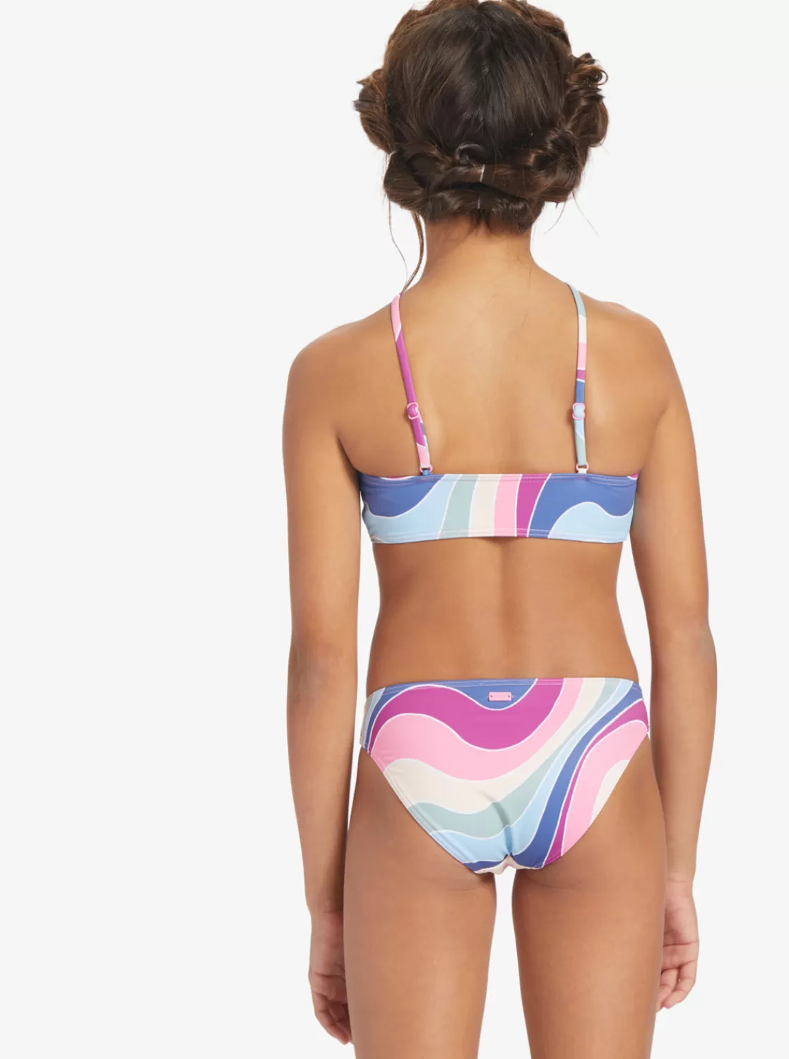 Girls' 7-16 Vacation Memories Two Piece Crop Top Bikini Set-ROXY Store