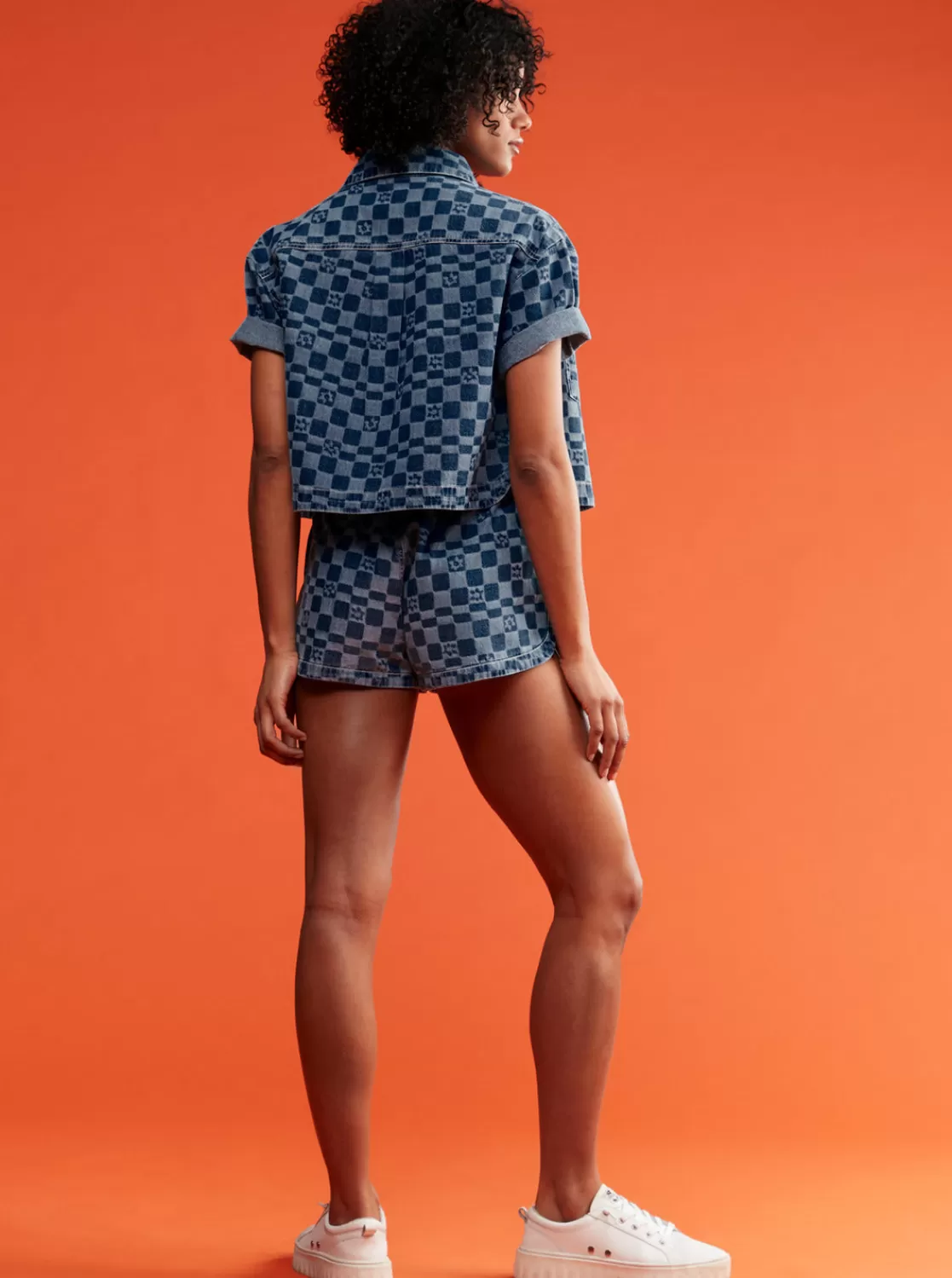 New Impossible Printed Denim Shorts-ROXY Flash Sale